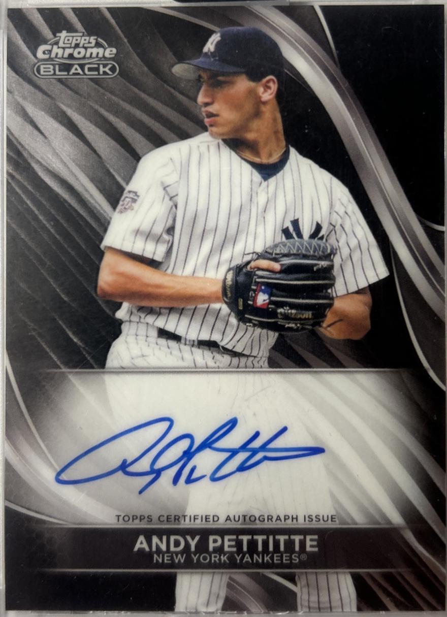 Andy Pettitte #CBA-APE Baseball Cards 2024 Topps Chrome Black Autograph