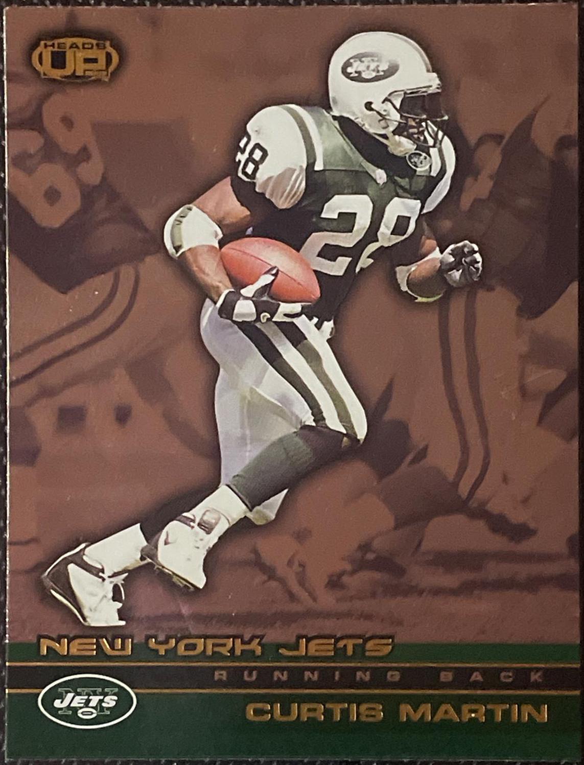 Curtis Martin #84 Football Cards 2002 Pacific Heads Up
