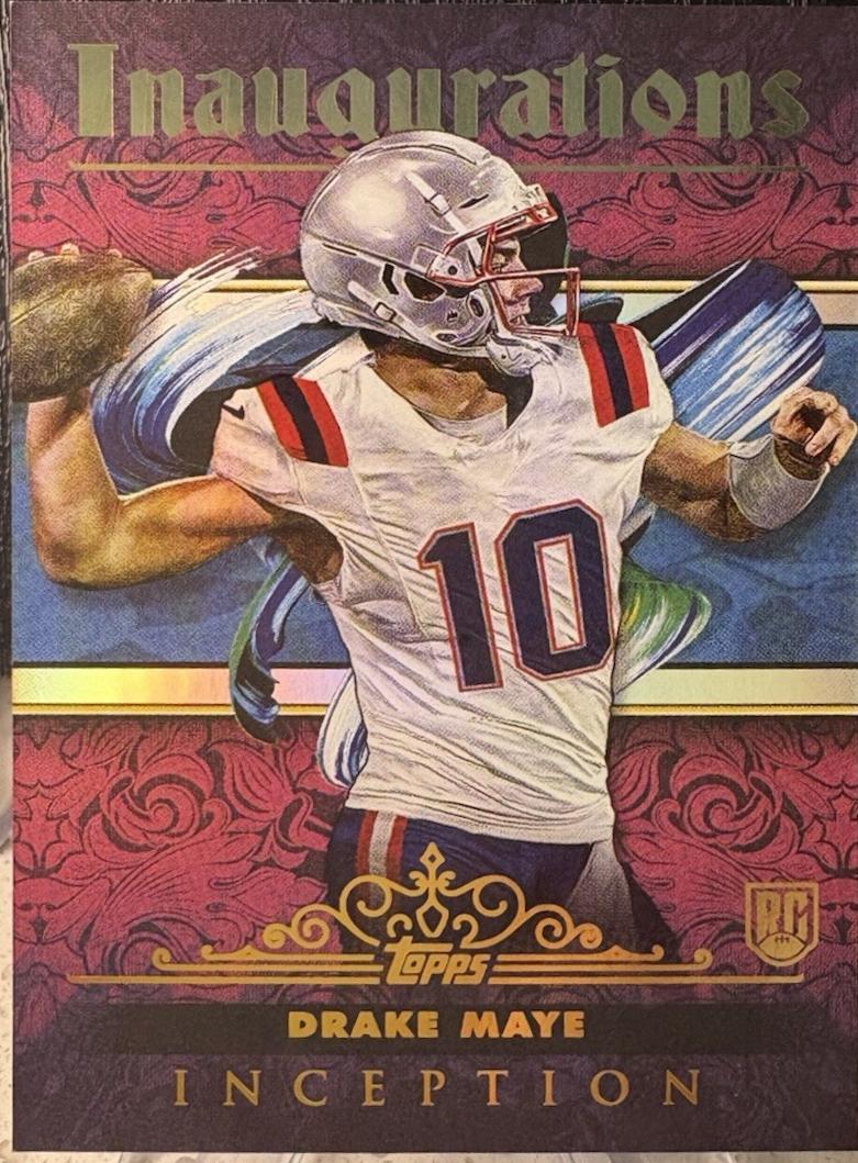 Drake Maye #I-2 Football Cards 2024 Topps Inception Inaugurations