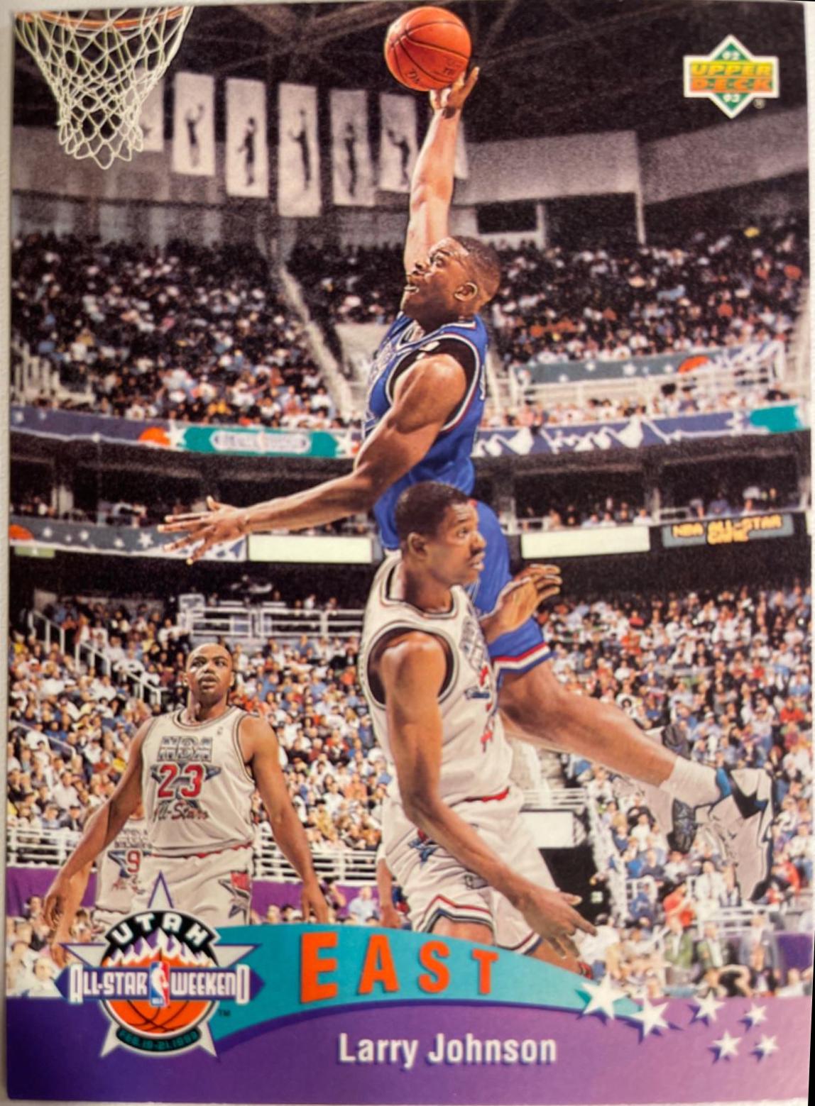 Larry Johnson All-Star #423 Basketball Cards 1992 Upper Deck