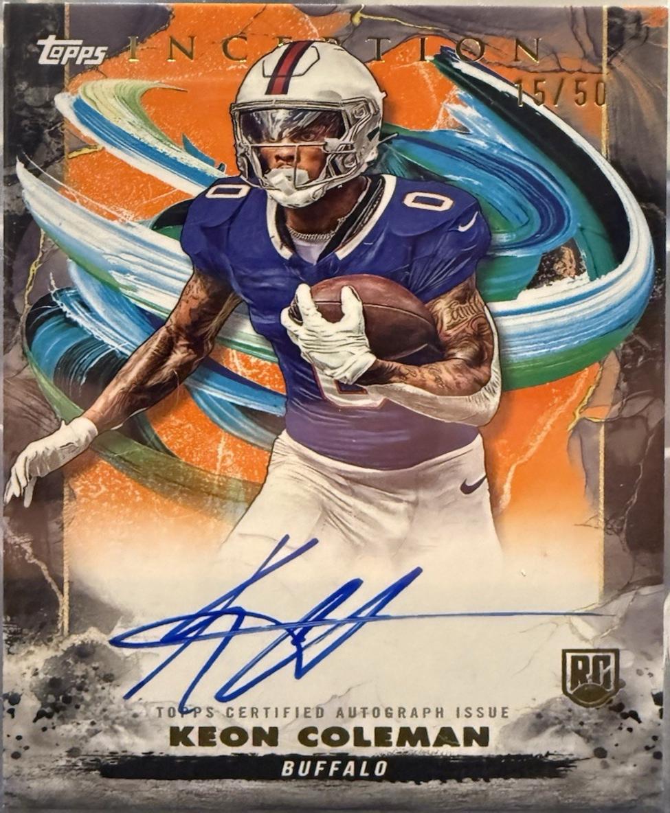 Keon Coleman [Orange] #RA-KC Prices | 2024 Topps Inception Rookie ...