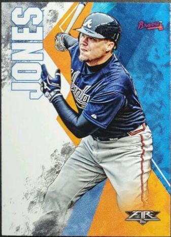 Chipper Jones #2 Baseball Cards 2019 Topps Fire