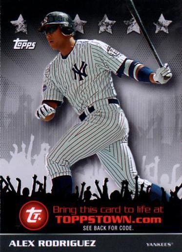 Alex Rodriguez #TTT1 Baseball Cards 2009 Topps Toppstown