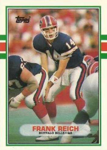 Frank Reich #81T Football Cards 1989 Topps Traded