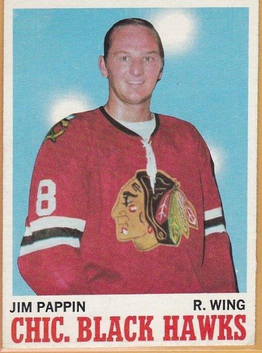 Jim Pappin #13 Hockey Cards 1970 Topps