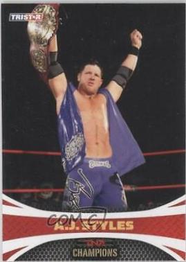 AJ Styles #76 Wrestling Cards 2009 TriStar TNA Impact