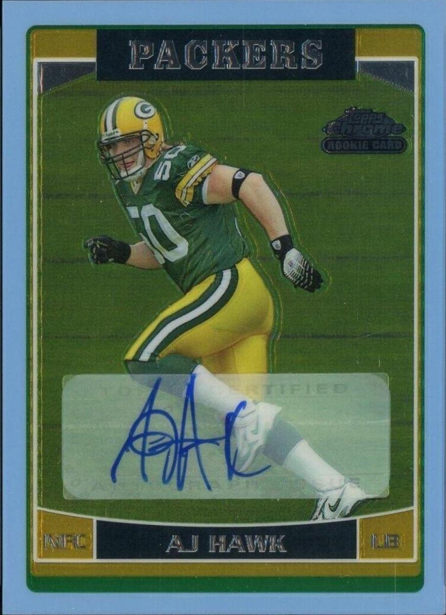 A.J. Hawk [Autograph Blue] #222