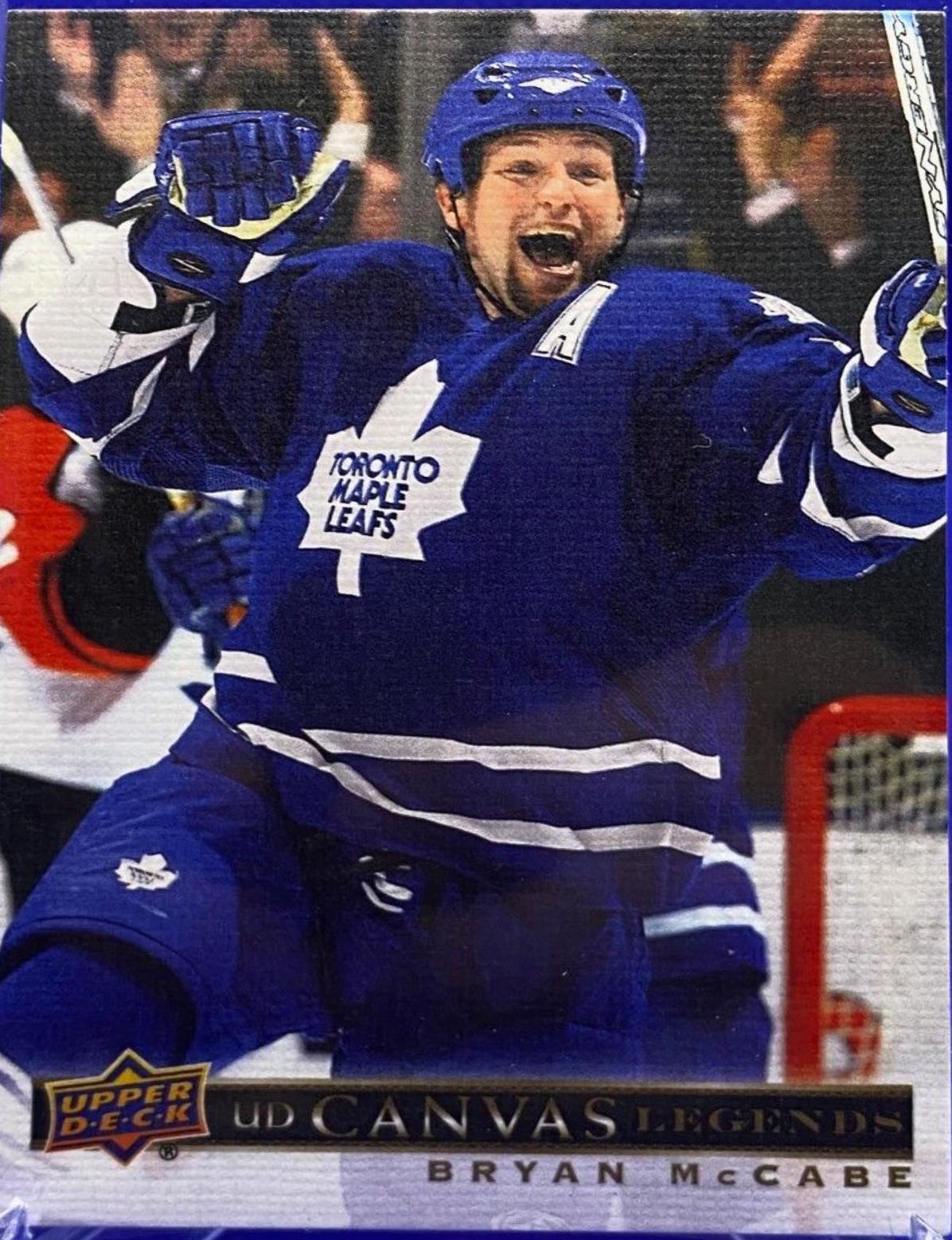 Bryan McCabe #C-10 Hockey Cards 2020 SP Signature Edition Legends UD Canvas