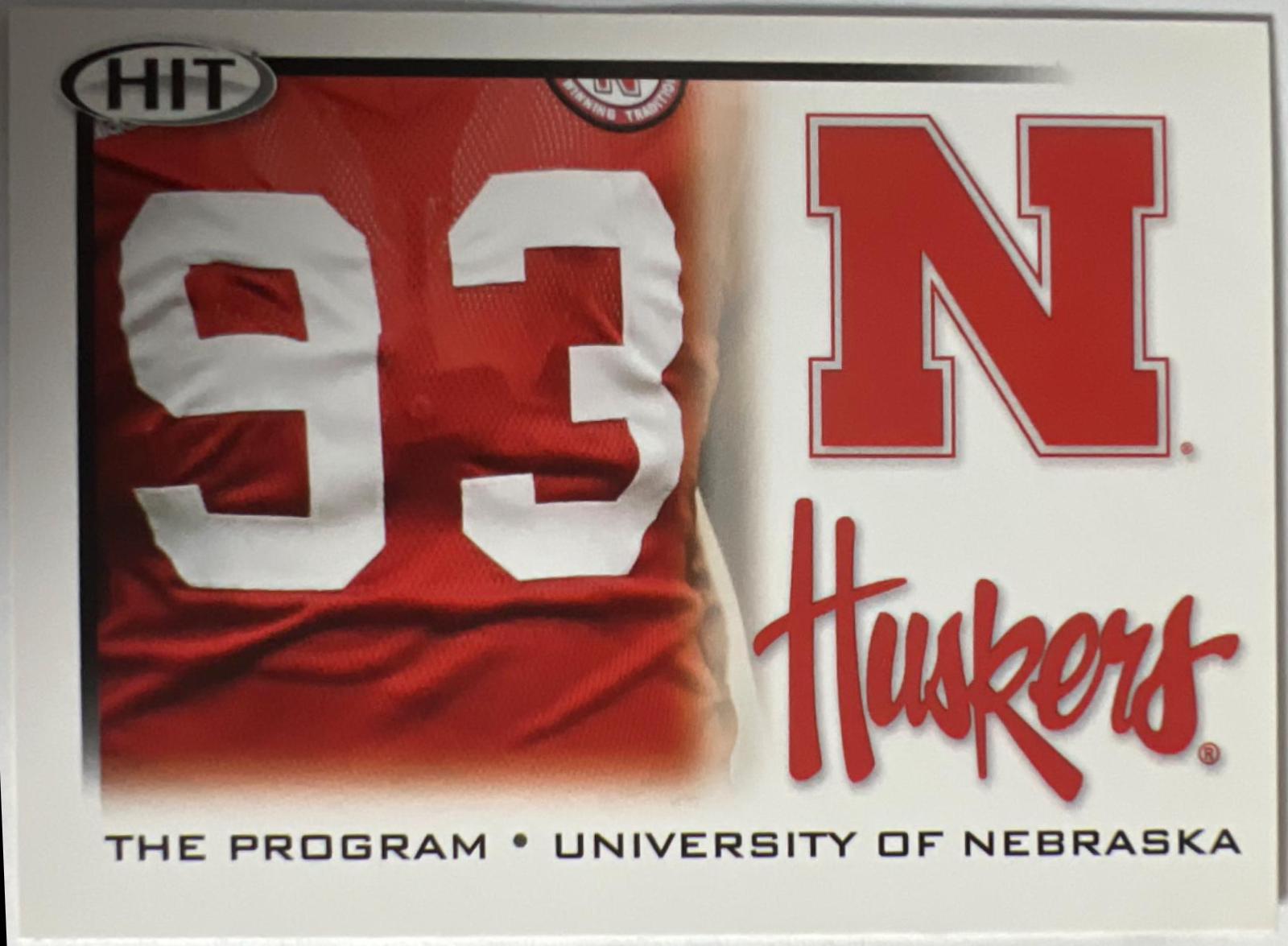 Nebraska Cornhuskers #43 Football Cards 2010 Sage Hit