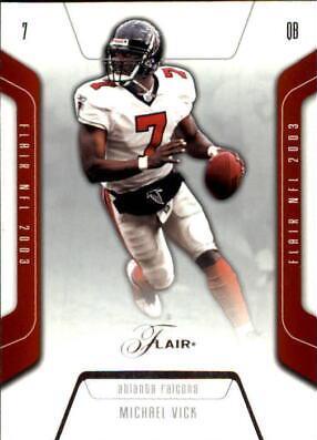 Michael Vick #7 Football Cards 2003 Flair