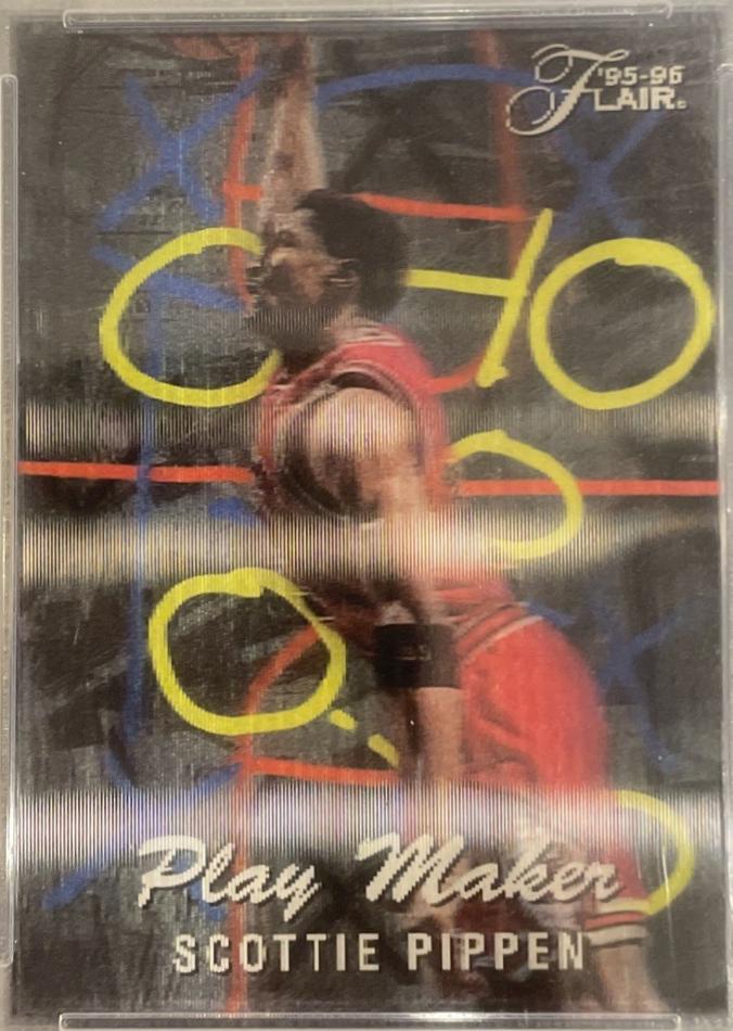 Scottie Pippen #6 Basketball Cards 1995 Flair Play Makers