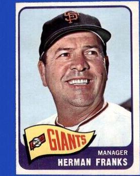 Herman Franks #32 Baseball Cards 1965 O Pee Chee