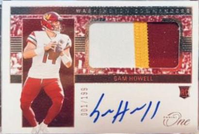 Sam Howell [Patch Autograph] #30 Prices | 2022 Panini One | Football Cards