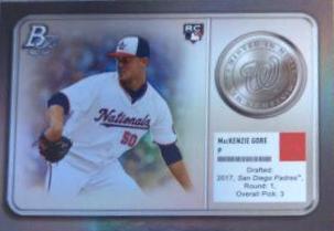 MacKenzie Gore #MM-18 Baseball Cards 2022 Bowman Platinum Minted in Merit
