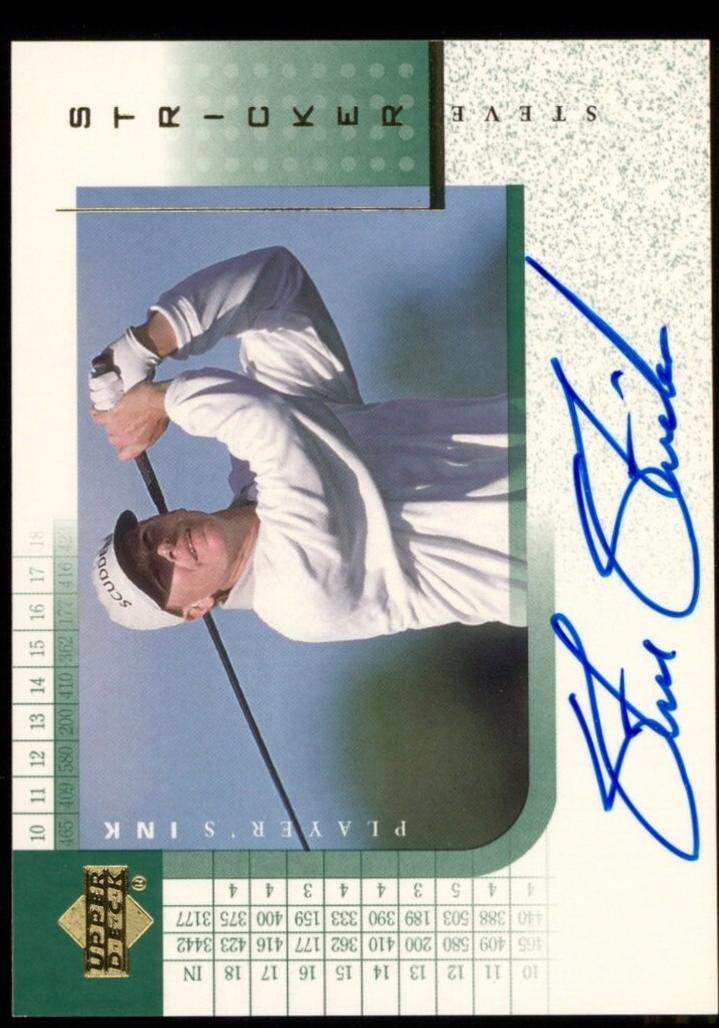Steve Stricker #SSt Golf Cards 2001 Upper Deck Player's Ink