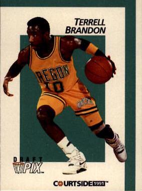 Terrell Brandon #6 Basketball Cards 1991 Courtside