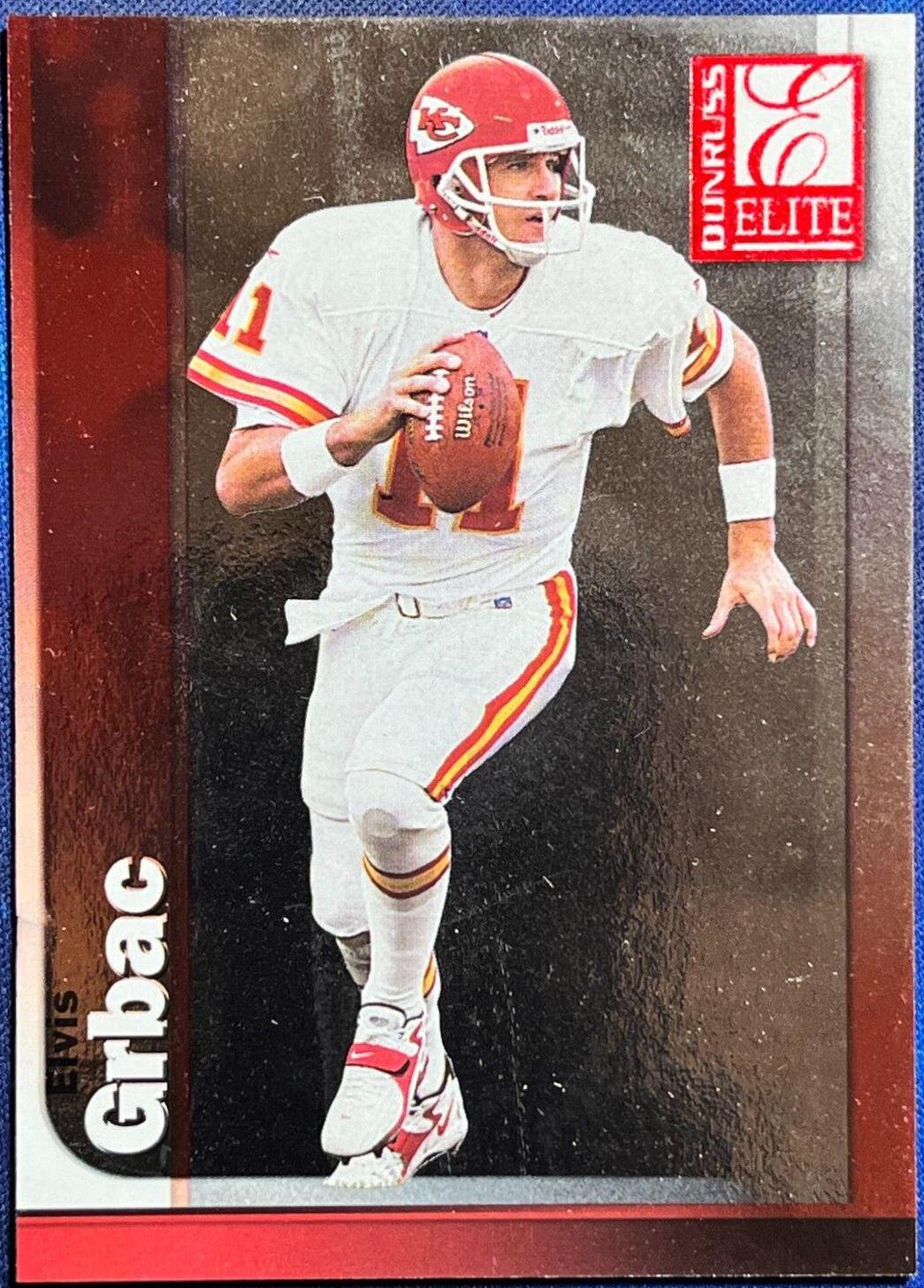 Elvis Grbac #11 Football Cards 1999 Panini Donruss Elite