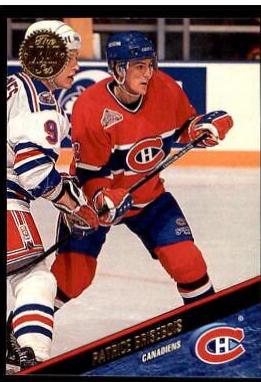 Patrice Brisebois #191 Hockey Cards 1993 Leaf