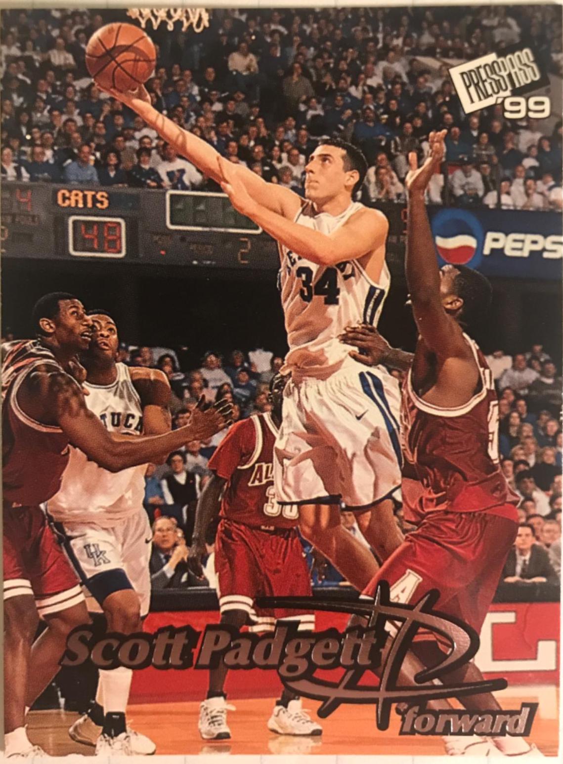 Scott Padgett #22 Basketball Cards 1999 Press Pass