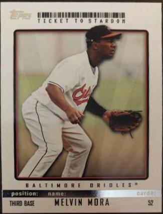 Melvin Mora #52 Baseball Cards 2009 Topps Ticket to Stardom