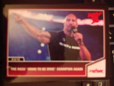 The Rock Vows to be WWE Champion Again #1 Wrestling Cards 2013 Topps Best of WWE