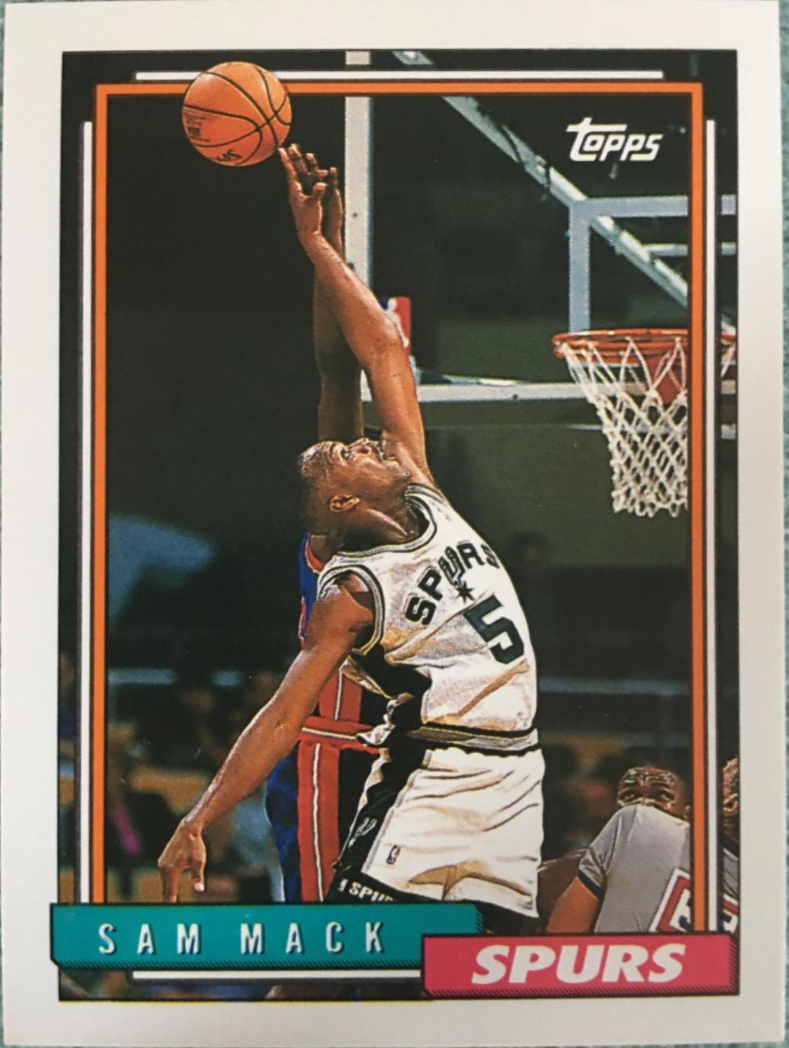 Sam Mack #377 Basketball Cards 1992 Topps