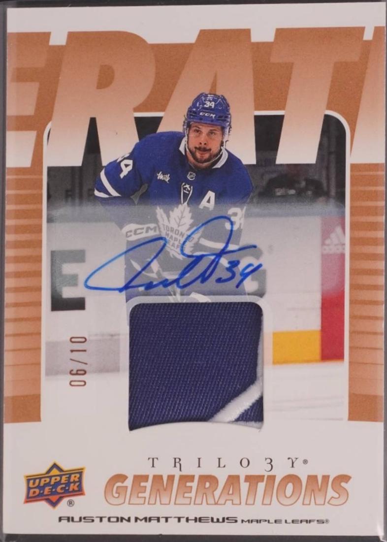 Auston Matthews [Patch Autograph] #TG-8B
