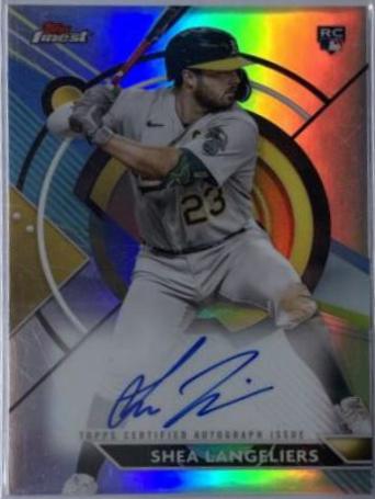 Shea Langeliers #FA-SL Baseball Cards 2023 Topps Finest Autographs