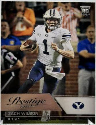 Zach Wilson #82 Football Cards 2021 Panini Chronicles Draft Picks