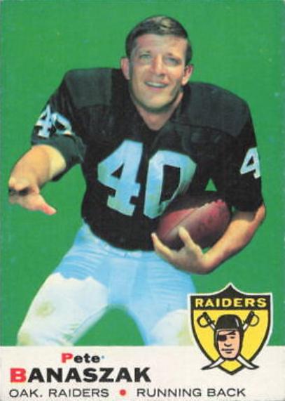 Pete Banaszak #30 Football Cards 1969 Topps