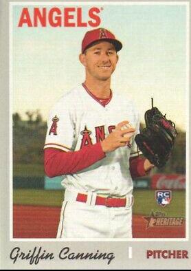 Griffin Canning #524 Baseball Cards 2019 Topps Heritage