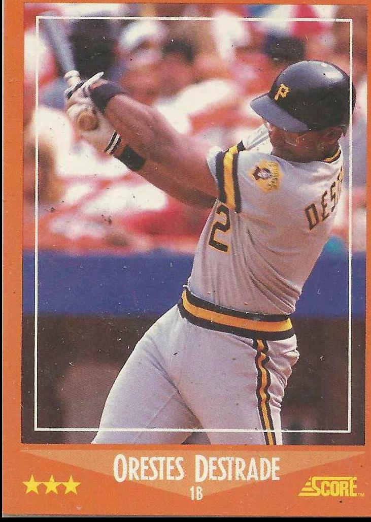 Orestes Destrade #110T Baseball Cards 1988 Score Traded