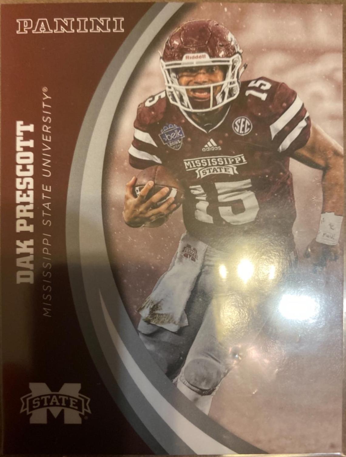 Dak Prescott #49 #49 Football Cards 2016 Panini Mississippi State Bulldogs Collegiate