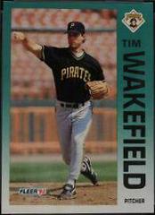 Tim Wakefield #U-117 Baseball Cards 1992 Fleer Update Prices