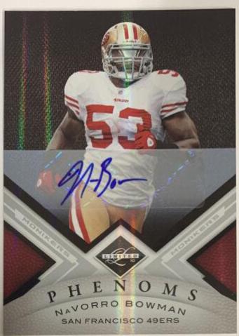 NaVorro Bowman [Monikers Autograph Silver] #187