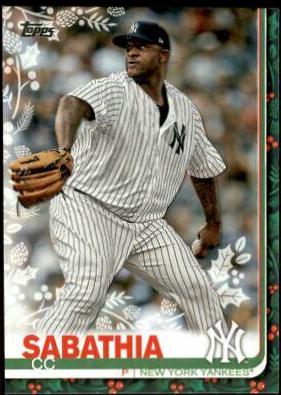 CC Sabathia #HW139 2019 Topps Holiday Mega Box Baseball
