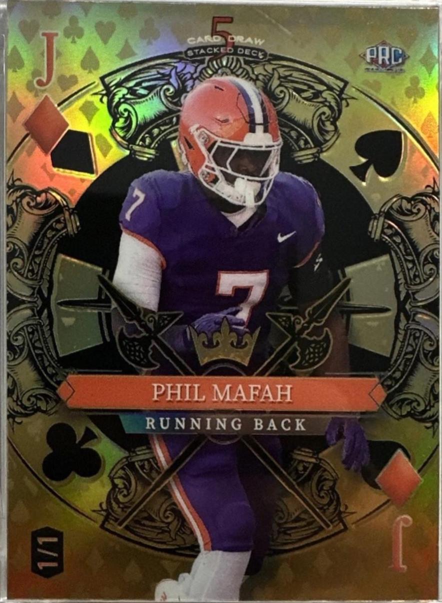 Phil Mafah #SDPD-PMN 2024 Wild Card 5 Card Draw Football