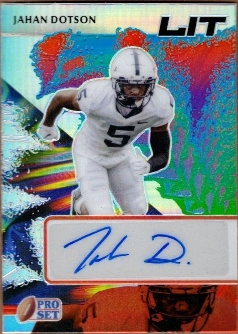 Jahan Dotson #L-JD1 Football Cards 2022 Pro Set Metal Lit Autographs