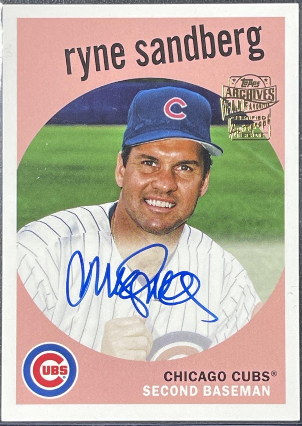 Ryne Sandberg #59FF-RS 2023 Topps Archives 1959 Fan Favorites Autographs Premium Baseball