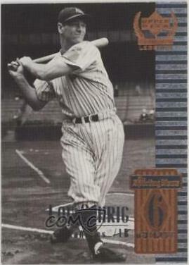 Lou Gehrig #6 Baseball Cards 1999 Upper Deck Century Legends