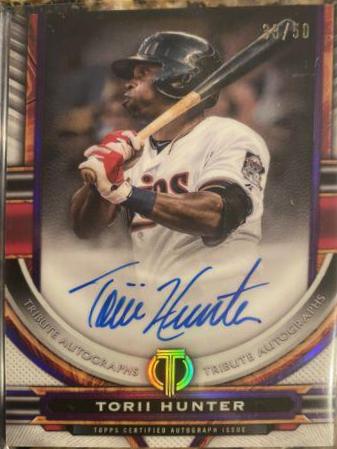 Torii Hunter #TA-THU 2023 Topps Tribute Baseball Autographs