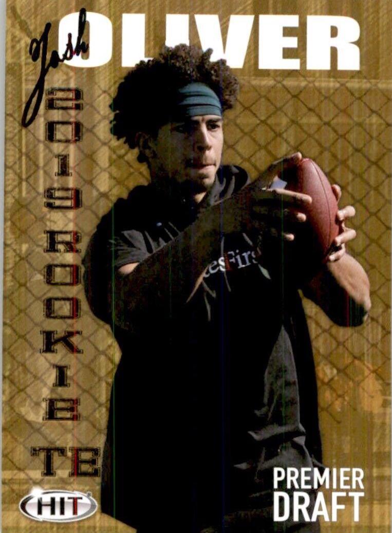 Josh Oliver #75 Football Cards 2019 Sage Hit
