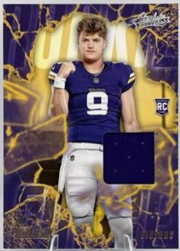 J.J. McCarthy #RF-JMY Football Cards 2024 Panini Absolute Rookie Force