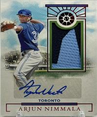 Arjun Nimmala [Red] #PMS-AN Baseball Cards 2024 Panini Boys of Summer Prospect Material Signature Prices