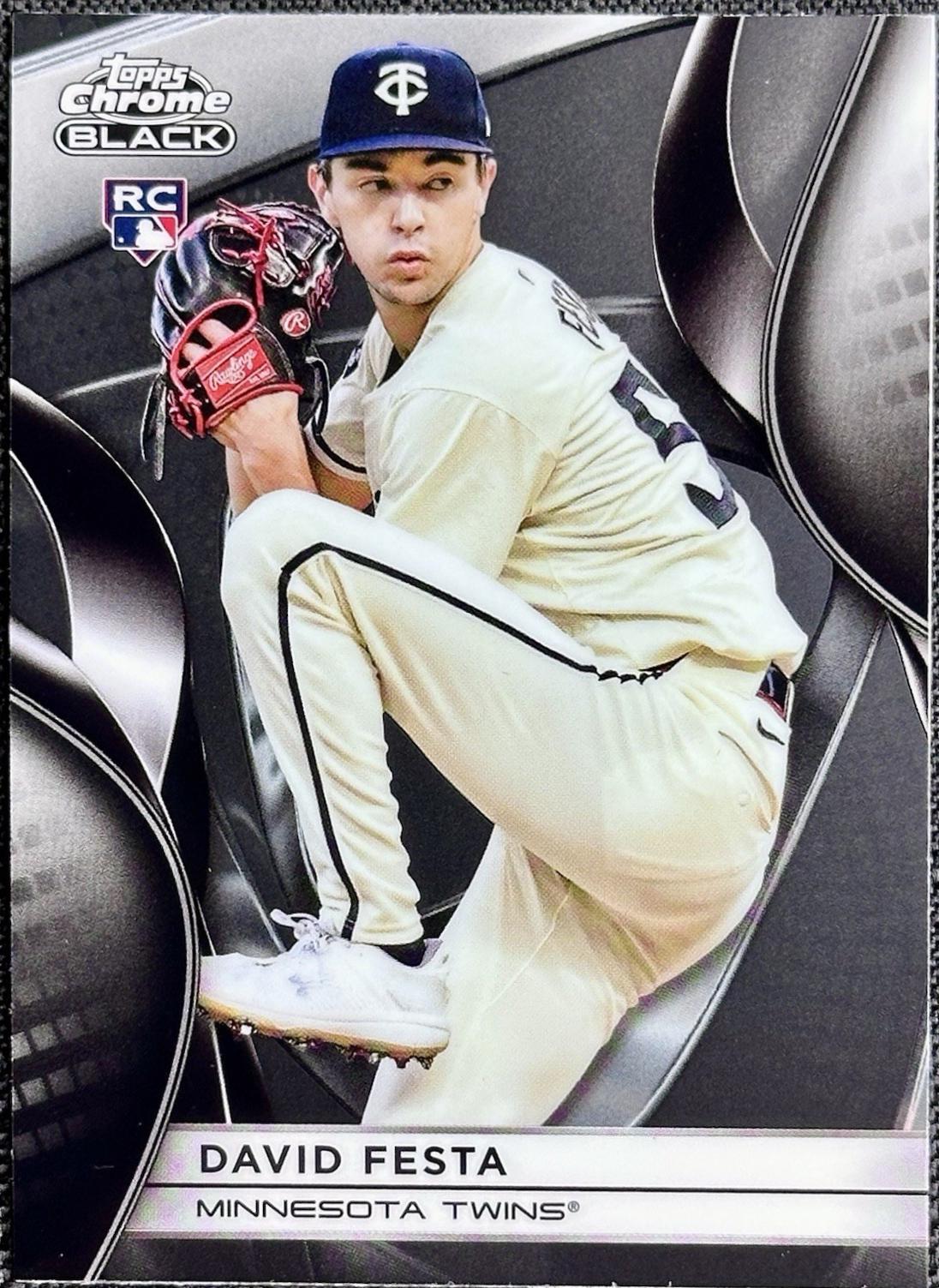 David Festa #121 Baseball Cards 2025 Topps Chrome Black