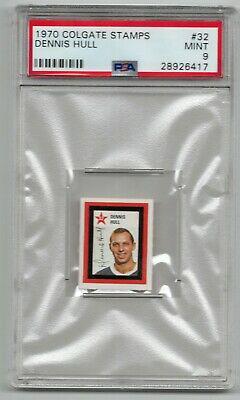 Dennis Hull #32 Hockey Cards 1970 Colgate Stamps