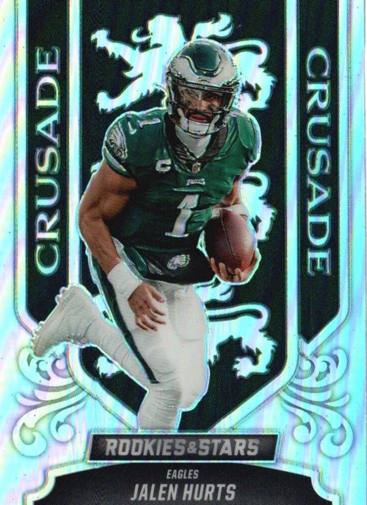 Jalen Hurts #CR-19 Football Cards 2023 Panini Rookies & Stars Crusade Silver