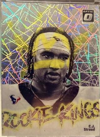 C.J. Stroud #4 Football Cards 2023 Panini Donruss Optic Rookie Kings