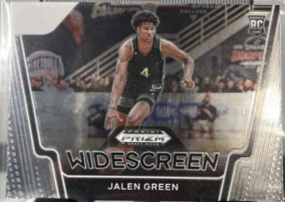 Jalen Green #7 Basketball Cards 2021 Panini Prizm Draft Picks Widescreen