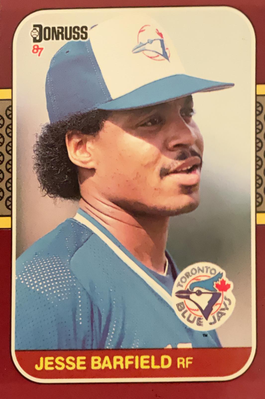 Jesse Barfield #34 Baseball Cards 1987 Donruss Opening Day